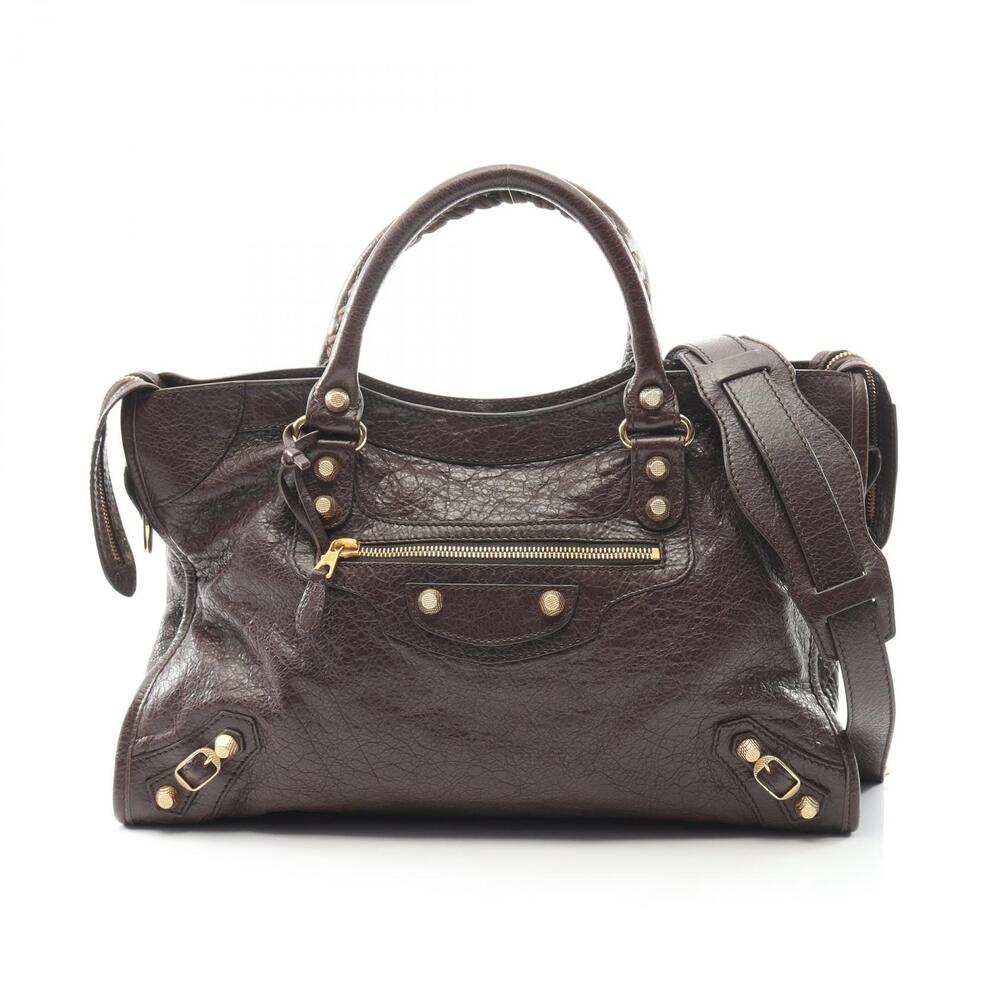 Balenciaga Giant City handbag leather brown